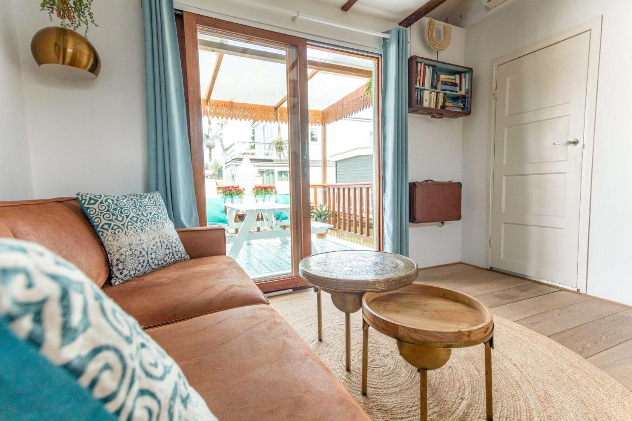 House Boat Studio With Waterfront Terrace Amsterdam Extérieur photo