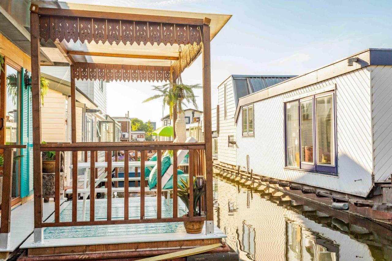 House Boat Studio With Waterfront Terrace Amsterdam Extérieur photo